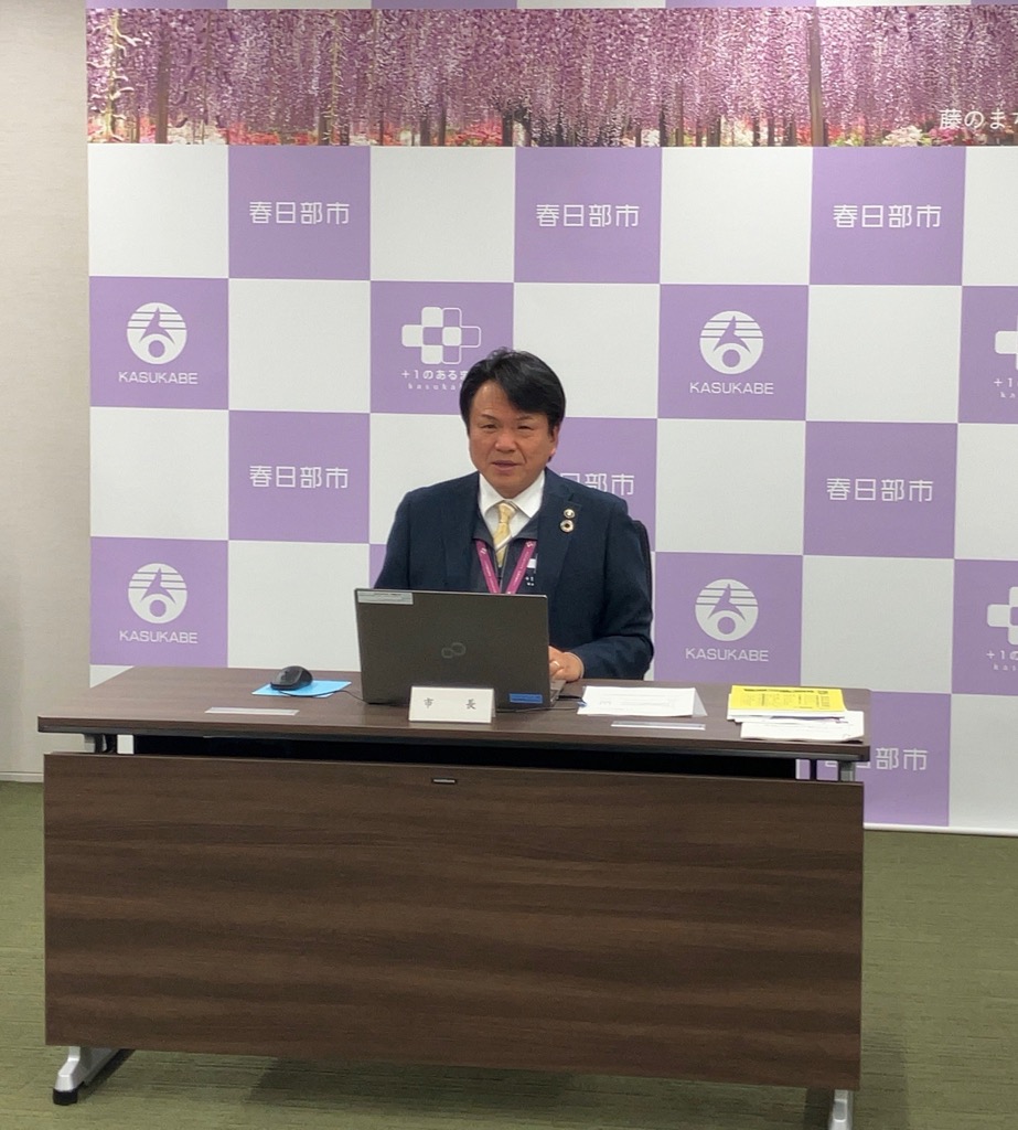 令和8年1月定例記者会見の様子