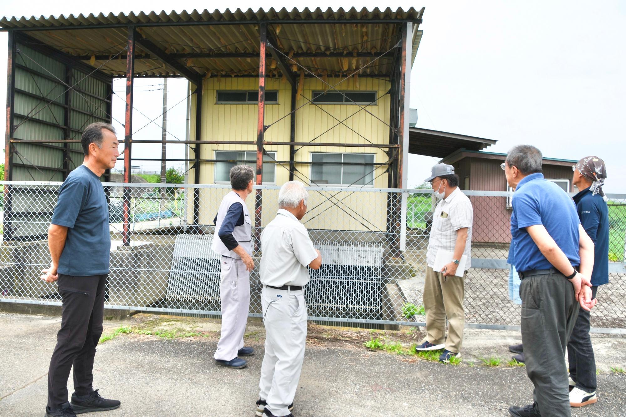 揚水機場の点検