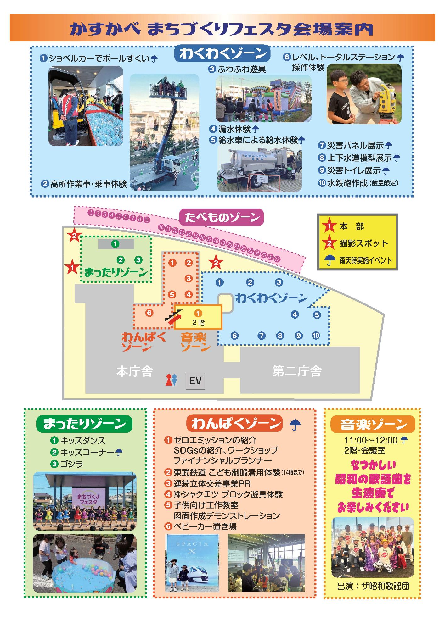 かすかべまちづくりフェスタ チラシ裏面