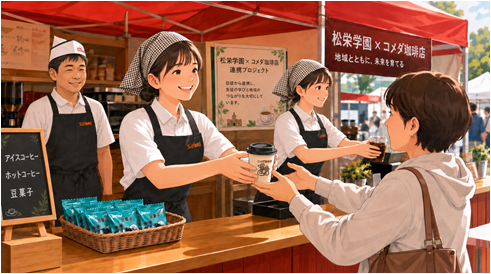 松栄高校イメージイラスト