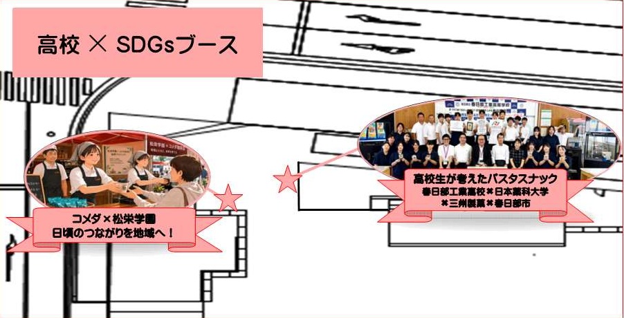 高校×SDGsブースMAP