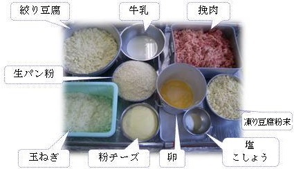ハンバーグの材料