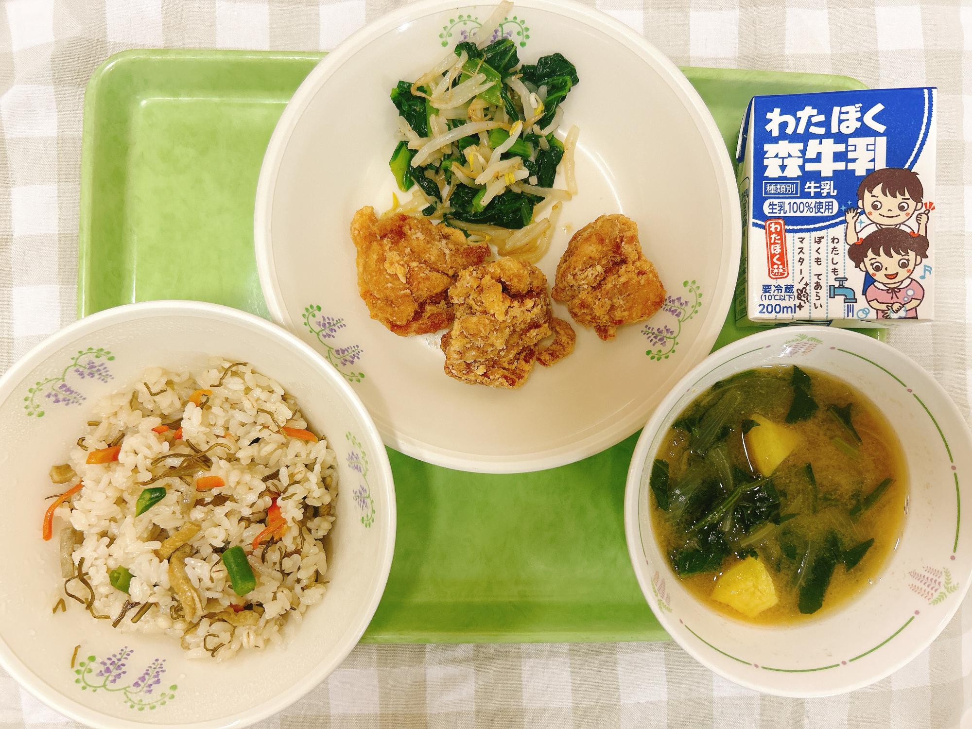 さつまいもを使った学校給食