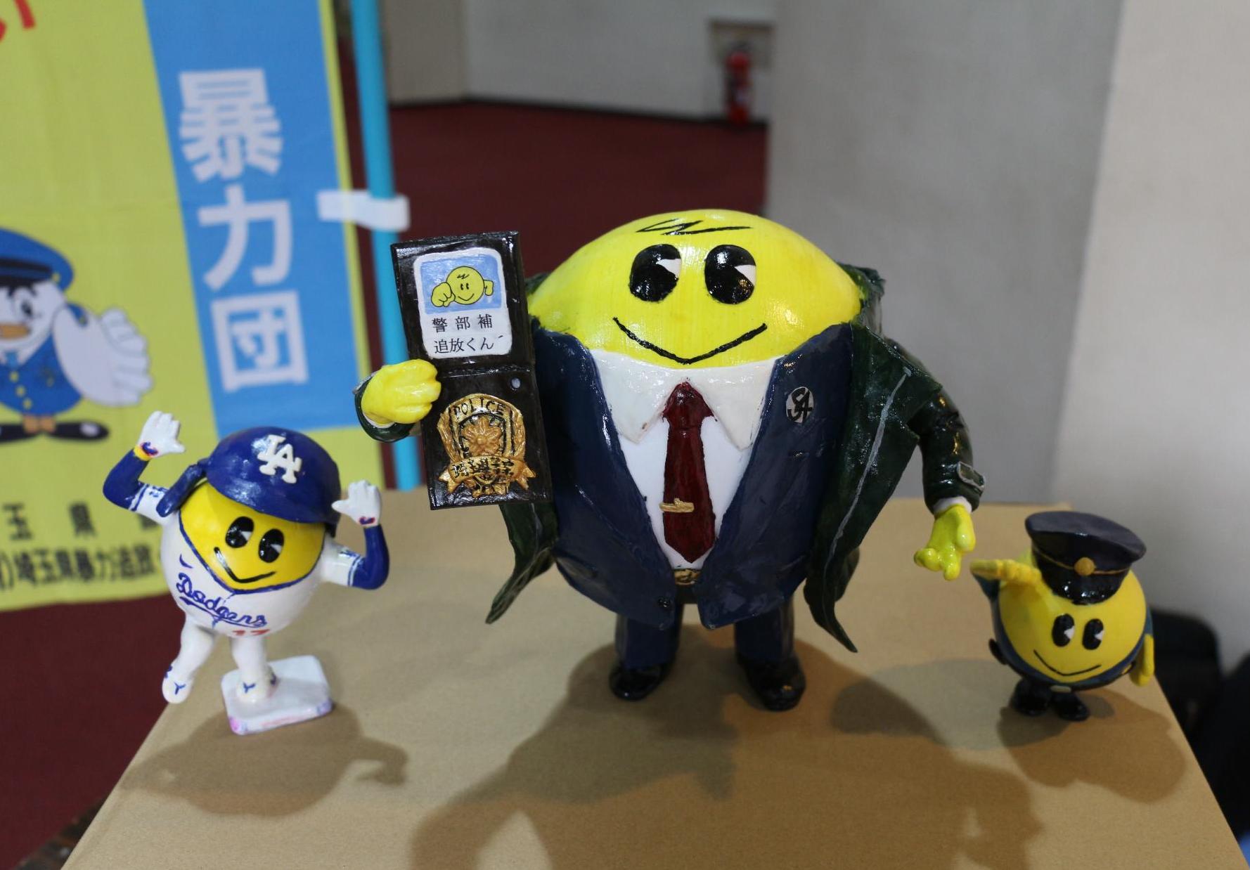 追放くん’の実物人形展示