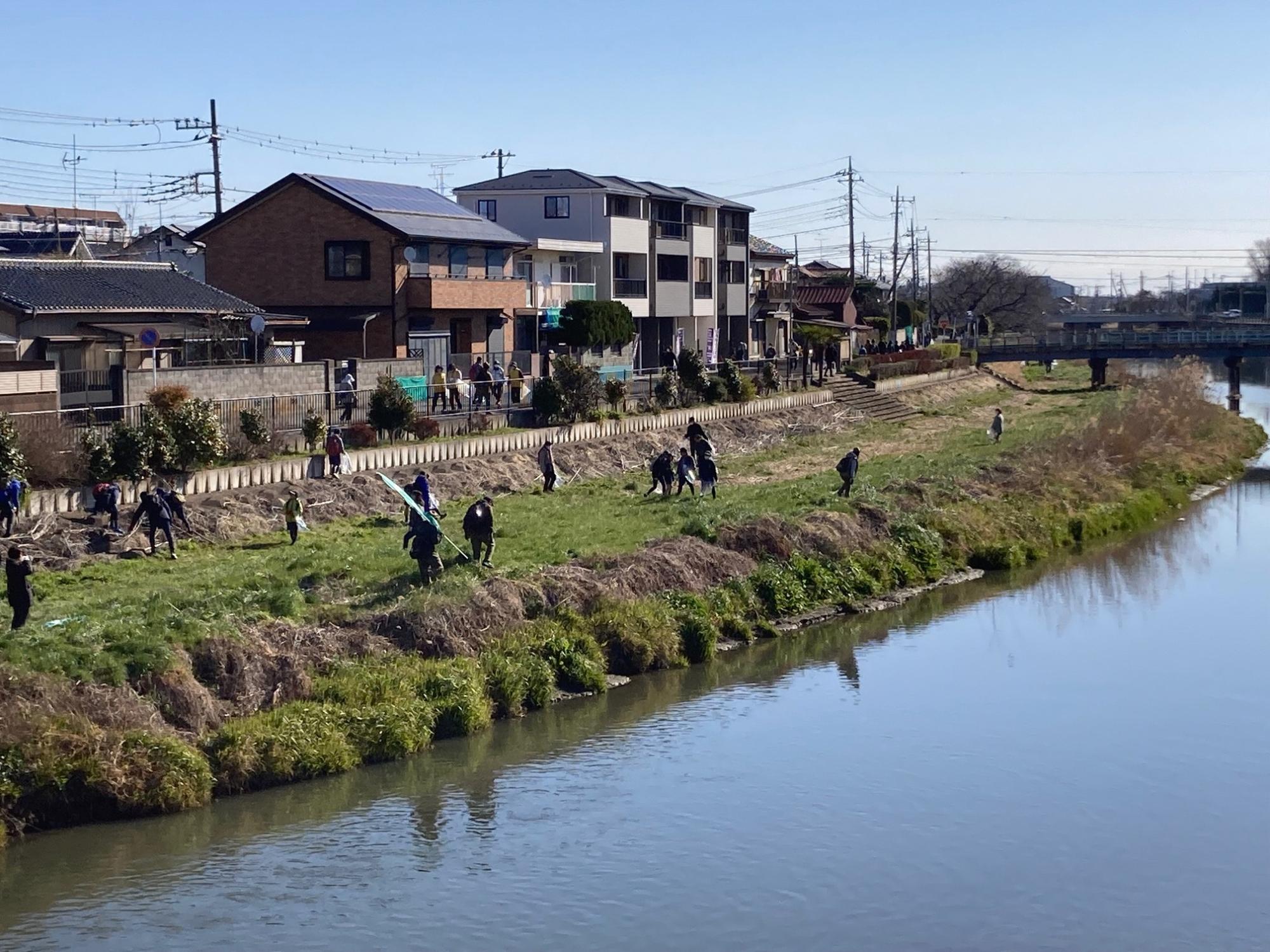 古利根川清掃