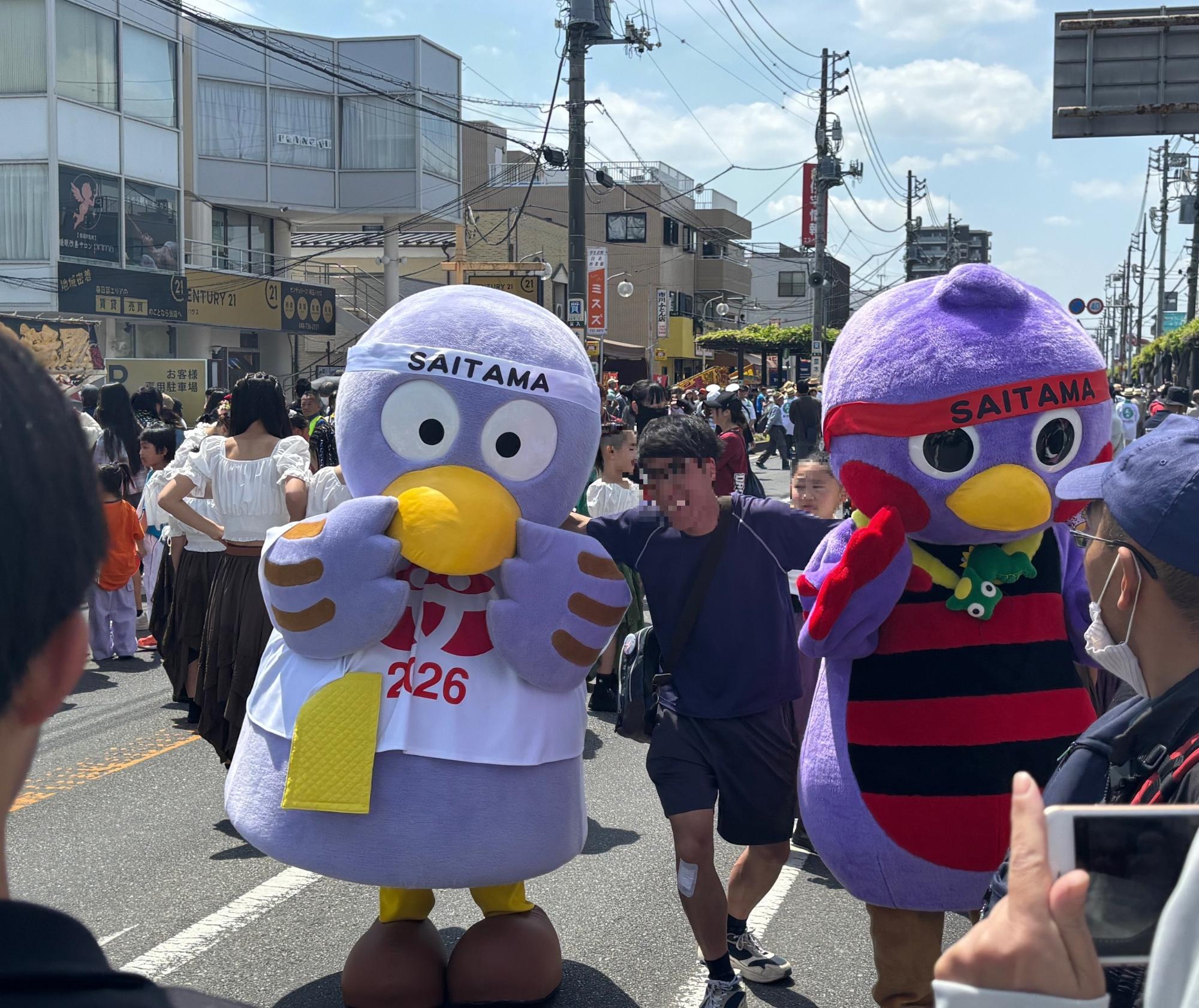 コバトンたちとのふれあい