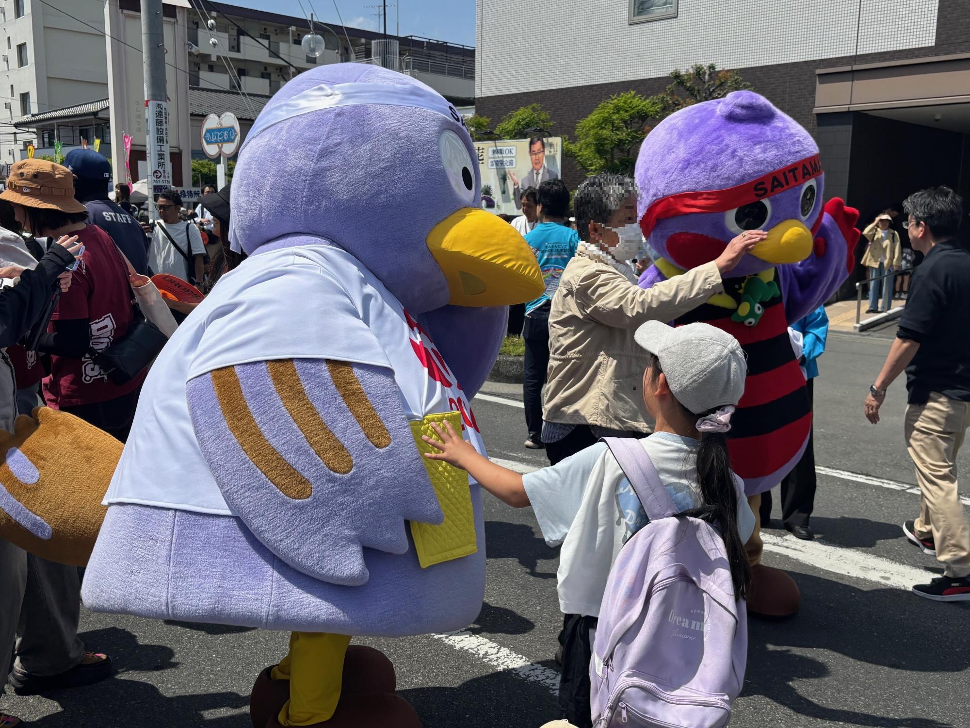 コバトンたちとのふれあい2