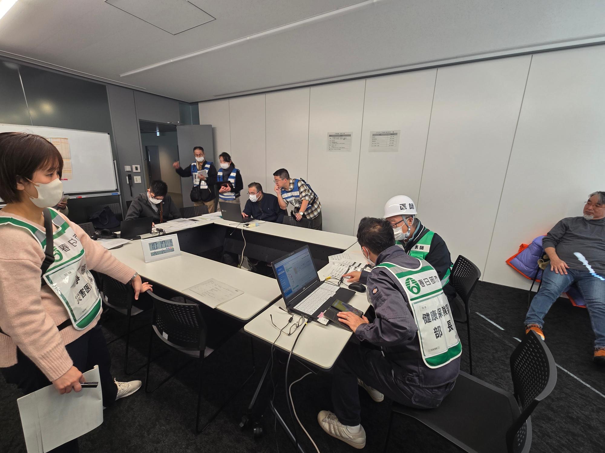 医療本部の様子