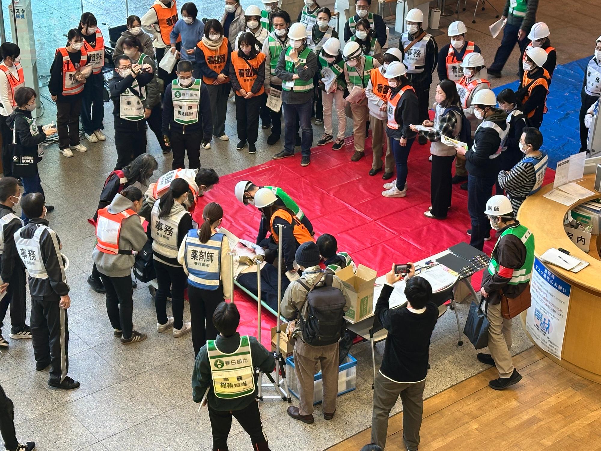 重傷者エリアの様子