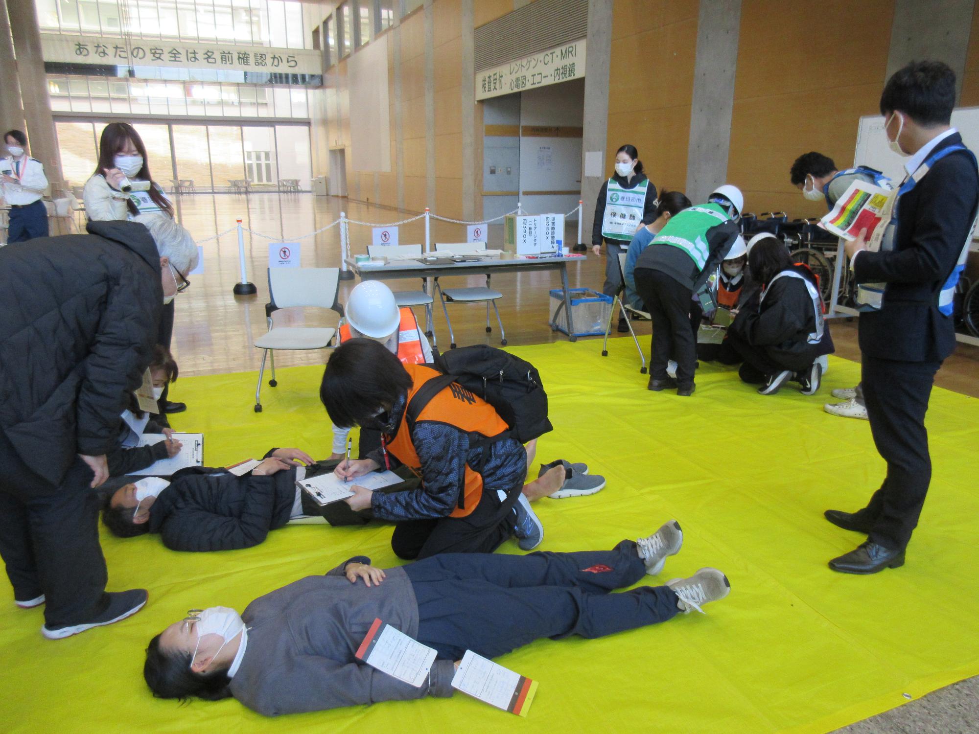 中等症者エリアの様子