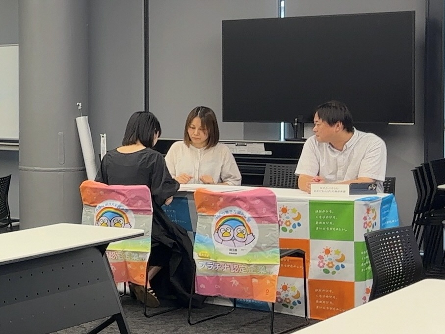 市内保育所による個別相談の様子