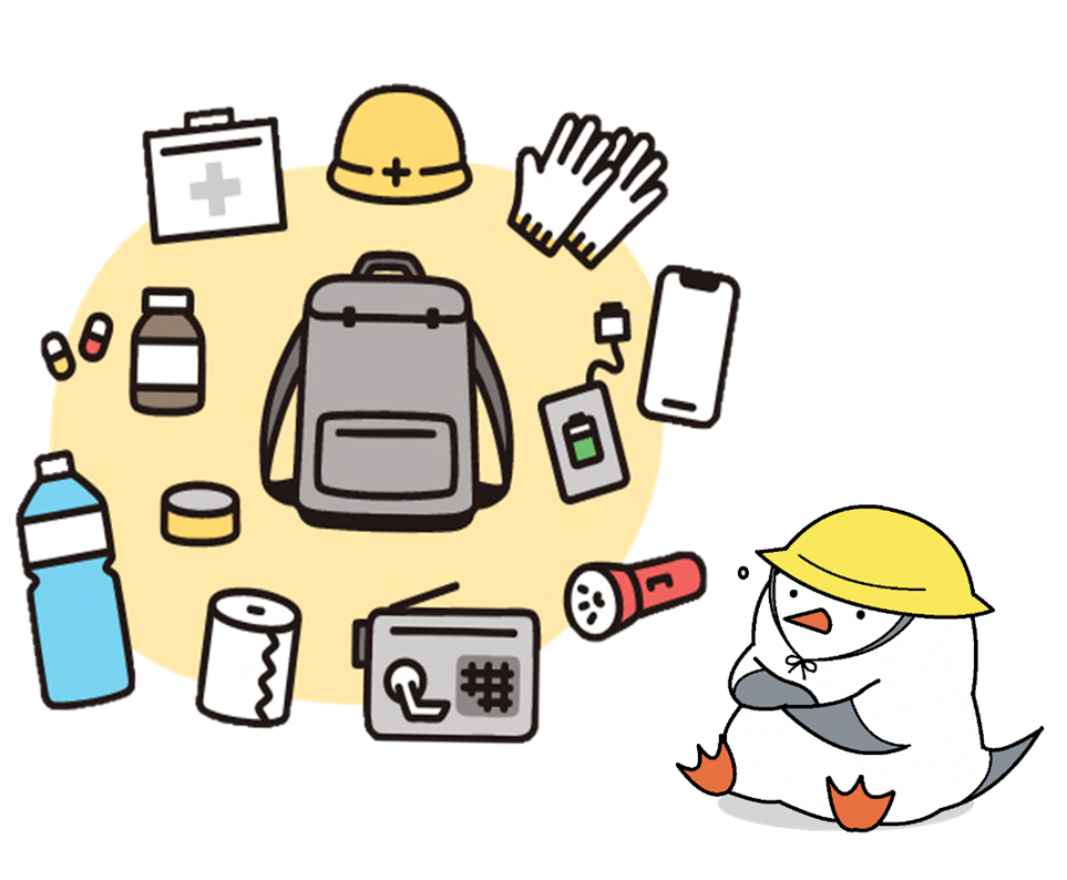 備蓄品とゆらりん