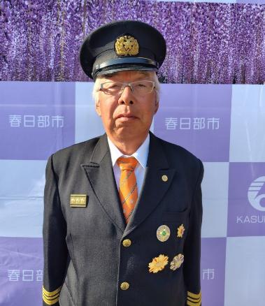 新消防団長の写真