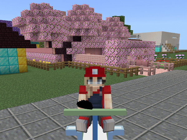 マインクラフトで作られた街の様子