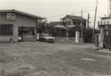 昭和35年頃の一ノ割（舗装前）の白黒写真