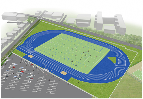 大沼陸上競技場完成イメージ図