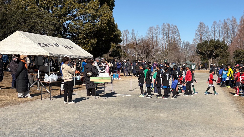 ミニ駅伝大会（表彰時）